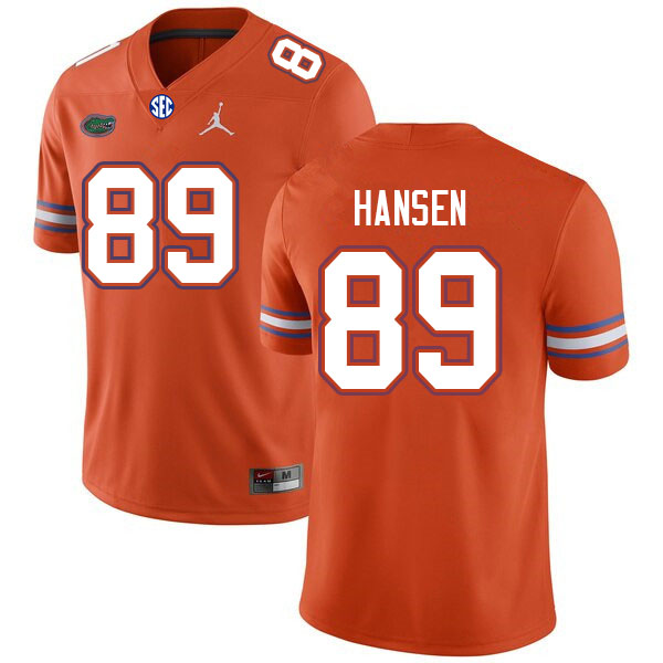 Men #89 Hayden Hansen Florida Gators College Football Jerseys Sale-Orange